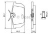 BOSCH 0 986 491 030 Brake Pad Set, disc brake